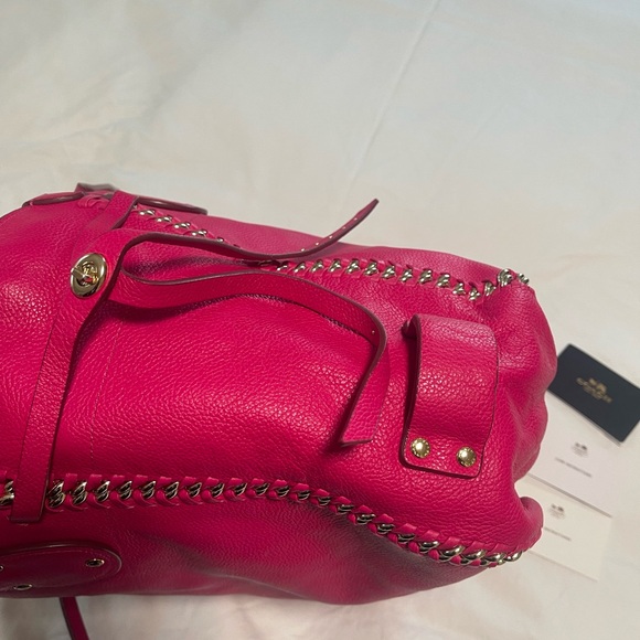 Coach❤️EXTREMELY RARE "Pink Ruby" TATUM Tote❤️Barely Used-ORIGINAL Owner❤️ - Picture 8 of 16